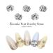 [ кошка pohs бесплатная доставка ] Nailparts циркон производства циркон V cut ювелирные изделия Stone детали 1 штук входит собственный ногти гель ногти ушная раковина 