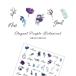 [ кошка pohs бесплатная доставка ] наклейки на ногти elegant лиловый botanikaru наклейка собственный ногти гель ногти 