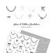 [ кошка pohs бесплатная доставка ] наклейки на ногти гонки &amp; лента Smile линия наклейка [ черный чёрный / белый ] все 2 цвет собственный ногти гель ногти 