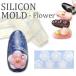 [ кошка pohs бесплатная доставка ]3D силикон mold [ цветок / цветок ] гель . произведение . собственный только. оригинал 3D Nailparts resin тоже полимер собственный ногти гель ногти 