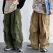  брюки-карго a- скалярный широкий брюки do Lost брюки хаки зеленый бежевый одноцветный танцевальный костюм hip-hop большой размер шт .. одежда брюки 