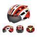  helmet for bicycle for adult LED rear light attaching cycling helmet demountable talent . magnet with visor light weight ventilation street riding commuting sport size : M/L(57-62cm)