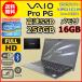 �m�[�g�p�\�R�� Windows11 ���� WPS office���� �n�C�X�y�b�N VAIO Pro PG VJPG11C11N ��8���� Core i7 SSD256GB ������16GB �t��HD 13.3 B