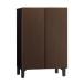 AQUA 72L 2 двери вентилятор тип рефрижератор рефрижератор French дверь LOOC Roo kAQR-FD7B(T) Brown дерево AQRFD7BT ( срок поставки стандарт 1-2 неделя ) * доставка только 