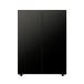 AQUA 72L 2 двери вентилятор тип рефрижератор рефрижератор French дверь LOOC Roo kAQR-FD7B(K) матовый черный AQRFD7BK ( срок поставки стандарт 1-2 неделя ) * доставка только 