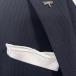 [ специальный заказ размер модель ] MUNGAI ( прозрачный gai) большой размер pocket square смещение .. предотвращение белый × белый way bONDAlinen Италия производства 