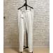 GERMANO ( гель ma-no) брюки "теплый" белый Zip specification мягкий ощущение. хлопок шелк Anne отделка весна лето 524G 2932 091