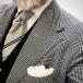 [ специальный заказ размер модель ] MUNGAI ( прозрачный gai) pocket square белый гонки трубчатая обводка ручная работа 