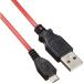 ӥ ѥ֥롦2.4Aб microUSB()-USBA() 200cm SU2-MC200R