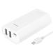 ¿Żҹ ХХåƥ꡼ ż USB2ݡ Ŭŵǽ 5200mAh microUSB֥ ۥ磻 TL86SAW