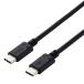 ELECOM USB2.0�P�[�u�� TypeC-TypeC �X�^���_�[�h�^�C�v PD�Ή� ����1.5m �u���b�N MPA-CC15PNBK