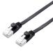 ELECOM LAN�P�[�u�� �t���b�g�^�C�v CAT6A�Ή� ������ �c���܂�h�~�^�C�v ����1m �u���b�N LD-GFAT/BK10