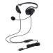  Elecom ELECOM складной шея частота модель headset проводной USB HS-NB06UBK(HSNB06UBK)