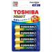  Toshiba TOSHIBA щелочные батарейки одиночный 3 форма 4шт.@ упаковка LR6AN4BP(LR6AN4BP)