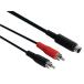 8 булавка Mini DIN штекер мужской +2 x RCA штекер мужской + 3m кабель 