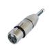 3P XLR женский - моно 6.35mm конверсионный адаптор NA2FP-NEUTRIK