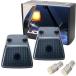 ¹͢ʡiJDMTOY Gloss Black Smoked Front Turn Signal Light Covers w/Super Br