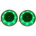 Manifish-Made 2 Pieces Stainless Steel Green LED Cup Holder for Drinks with Drain for Boat  Rv Camper¹͢