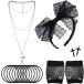 ¹͢ʡ80s Costume Accessories Lace Headband Earrings Fishnet Gloves Neckla