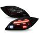 ACANII - For 2009-2012 Porsche Cayman/Boxster 987.2 Black Smoked [718 Style] LED Sequential Signal Tail Lights Lamps Set parallel imported goods 