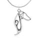 ¹͢ʡSterling Silver Doberman Pinscher Pendant on 16inch Box Chain