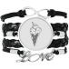 ¹͢ʡDIYthinker Black Outline Sesame Biscuits Ice Cream Bracelet Love Acc