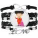 ���¹�͢���ʡ�DIYthinker Red Purple Torero Cartoon Bracelet Love Accessory Twisted