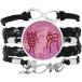 OFFbb-USA China Ancient Pink Phoenix Bracelet Love Accessory Twisted Leather Knitting Rope Wristband Gift¹͢