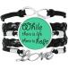OFFbb-USA Inspirational Saying Hope Life Bracelet Love Accessory Twisted Leather Knitting Rope Wristband Gift¹͢