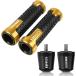 WJSM Motorcycle Handlebar Grips Ends Handle Bar Cap End Cap Plug for Kawasaki BN125 BN 125 Eliminator 2003-2008 2004 2005 2006 2007 (Color : Gold)
