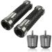 WJSM Motorcycle Handlebar Grips Ends Handle Bar Cap End Cap Plug for Kawasaki BN125 BN 125 Eliminator 2003-2008 2004 2005 2006 2007 (Color : Gray)