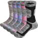 [ параллель импортные товары ]YUEDGE Womens Hiking Socks Moisture Wicking Combed Cotton Cushioned