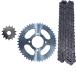 yaoqijie 1Set 428H 118 Link Transmission Drive Chain+14 Teeth Small/45 Teeth Big Front Engine Gear Sprocket Fit for Yamaha JYM125 Motorcycle Lastin