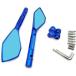 Accessories Motorcycle Mirror CNC Aluminum Motorbike Handlebar Rearview Mirrors Blue for  Kawasaki Zxr 400 Ninja GPZ500 EX500 650R ER6F ER6N (Color