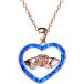 NSQFKALL Accessories Necklace Rose Heartss Gift Pendant Rose Day Cubics for Mother's Gold and Women's Necklace Silver¹͢