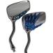 ���¹�͢���ʡ�MotorToGo Small 3D Blue Skull Hand Motorcycle Mirrors Compatible for