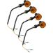 ¹͢ʡMotoforti 4pcs Amber Motorcycle 12V LED Turn Signal Light Side Turni