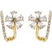 ¹͢ʡRhinestone Petal Earrings for Teen Girls Minimalist Piercing Studs T