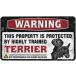 Funny Lunch Mouse Pad Warning This Property is Protected by A Highly Trained Terrier Mouse Pad Funny Office Supplies Sarcastic Mouse Pad¹͢