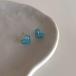 Transparent Resin Love Heart Ear Stud Women Casual Simple Earrings Personality All-Match Stud Earrings Ear Bone Nail Women Jewelry Accessories(Blue)