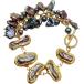 ¹͢ʡEWNICE Punk Natural Cultured Black Biwa Freshwater Pearl Keshi Pearl