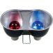 [ параллель импортные товары ] Zoo Med Combo Deep Dome Dual Lamp Fixture Polished Aluminum UV Dayt