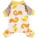 [ параллель импортные товары ] Fitwarm Cute Duck Dog Pajamas Dog Clothes Dog Jumpsuit Pet Cat Pjs
