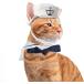 [ параллель импортные товары ] Enjoying Cat Sailor Costume Small Dog Sailor Outfit Navy Cat Hat wi