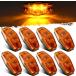 [ параллель импортные товары ] Partsam 8Pcs 2.5inch Mini Oval Amber Marker Clearance LED Lights 2