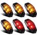 [ параллель импортные товары ] Partsam 4 Amber + 2 Red Universal Smoked Side Marker Trailer Light