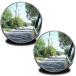 [ параллель импортные товары ] Zento Deals 2.. 2 дюймовый палочка on rear view . угол зеркало aluminium окантовка маленький . автомобиль зеркало 