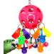 [ параллель импортные товары ] Bonka Bird Toys 1938 Paci Pull Colorful Pacifier Ring Acrylic Parro