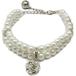 [ параллель импортные товары ] PETFAVORITES 2 Row Pearls Rhinestones Pet Cat Dog Necklace Collar J