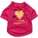 [ параллель импортные товары ] Harikaji Pet Clothes Little Valentine Printed T-Shirt Small Dogs S